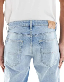 Tommy Jeans Austin Slim Tapered Jeans In Light Wash For Men Denim Light -Tomeans Store 207286485 4