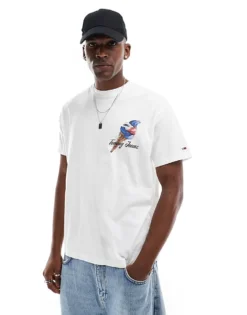 Tommy Jeans Tomy Jeans Icecream Fun Back Print Graphic T-shirt In White For Men Ecru -Tomeans Store 207286498 4