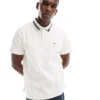Tommy Jeans Tipped Polo Shirt In Off White For Men Ancient White