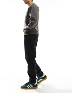 Tommy Jeans Isaac Relaxed Tapered Jeans In Black For Men Denim Black -Tomeans Store 207286535 3