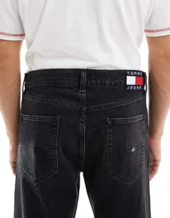 Tommy Jeans Otis Regular Straight Jeans In Black For Men Denim Black -Tomeans Store 207286561 4