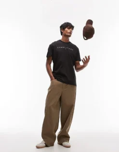 Tommy Jeans Linear Logo T-shirt In Black For Men -Tomeans Store 207442725 3