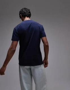 Tommy Jeans Linear Logo T-shirt In Navy For Men -Tomeans Store 207442745 3