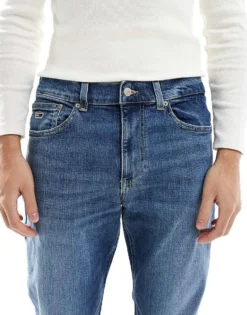Tommy Jeans Ryan Regular Straight Jeans In Mid Wash For Men Medium Denim -Tomeans Store 207443424 3