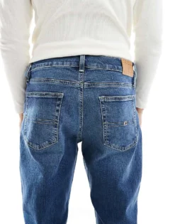 Tommy Jeans Ryan Regular Straight Jeans In Mid Wash For Men Medium Denim -Tomeans Store 207443424 4
