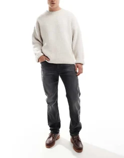 Tommy Jeans Straight Leg Jeans In Dark Grey For Men -Tomeans Store 207585880 1 darkgrey 1