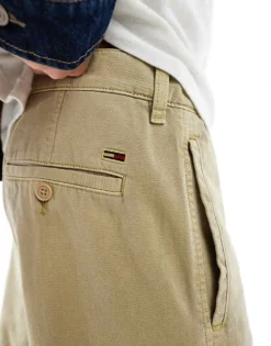 Tommy Jeans Straight Leg Chinos In Light Brown For Men -Tomeans Store 207586194 5