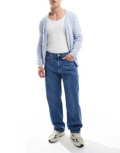 Tommy Jeans Baggy Fit Jeans In Dark Blue For Men -Tomeans Store 207586230 1 darkblue 1