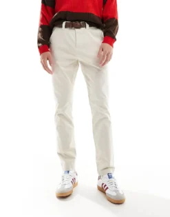 Tommy Jeans Slim Chinos In White For Men -Tomeans Store 207586315 1 white 1