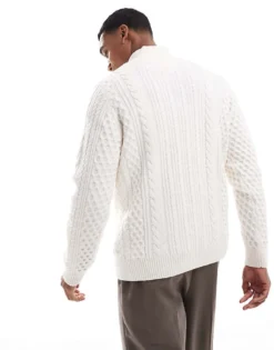 Tommy Jeans Half-zip Jumper With Wool In White For Men -Tomeans Store 207714140 4