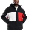 Tommy Jeans Colour-blocked Hooded Jacket In Multi For Men