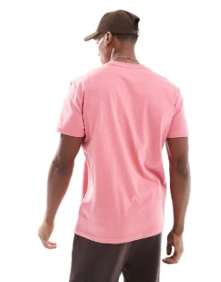 Tommy Jeans Signature Logo Embroidery T-shirt In Pink For Men -Tomeans Store 207714994 4