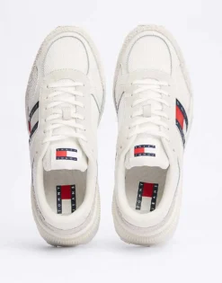 Tommy Jeans Colour-blocked Runner Trainers In White For Men -Tomeans Store 207725892 3