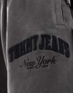 Tommy Jeans Varsity Washed Relaxed Joggers In Grey For Men -Tomeans Store 207792748 3