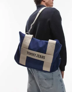 Tommy Jeans Retro Duffle Bag In Blue For Men Velvet Blue -Tomeans Store 207794691 4