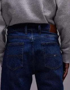 Tommy Jeans Isaac Relaxed Tapered Jeans In Dark Wash For Men Denim Dark -Tomeans Store 207794694 5