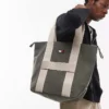 Tommy Jeans Retro Tote Bag In Green For Men Pewter Green