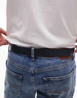 Tommy Jeans Austin 3.5 Belt In Navy For Men Dark Night Navy Smo -Tomeans Store 207795073 3