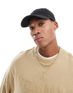 Tommy Jeans Linear Logo Cap In Black For Men -Tomeans Store 207795214 1 black 1