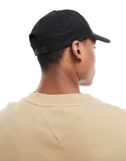 Tommy Jeans Linear Logo Cap In Black For Men -Tomeans Store 207795214 3