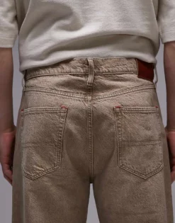 Tommy Jeans Otis Regular Straight Jeans In Washed Brown For Men Denim Color -Tomeans Store 207795400 4