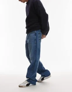 Tommy Jeans Jamie Loose Straight Jeans In Medium Wash For Men Denim Medium -Tomeans Store 207795687 3