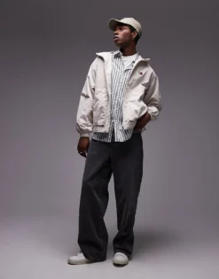 Tommy Jeans Hooded Jacket In Off White For Men Newsprint -Tomeans Store 207795747 3