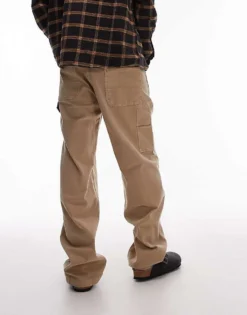 Tommy Jeans Carpenter Trousers In Beige For Men Relic Tan -Tomeans Store 207795784 3