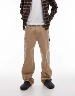 Tommy Jeans Carpenter Trousers In Beige For Men Relic Tan -Tomeans Store 207795784 4