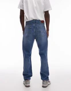 Tommy Jeans Ryan Slim Straight Jeans In Mid Blue For Men Denim Medium -Tomeans Store 207795840 3