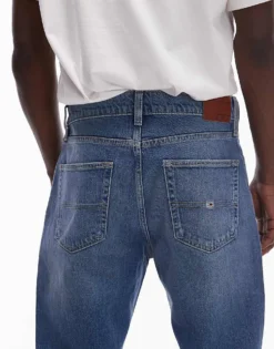 Tommy Jeans Ryan Slim Straight Jeans In Mid Blue For Men Denim Medium -Tomeans Store 207795840 4