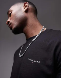 Tommy Jeans Small Chest Logo T-shirt In Black For Men -Tomeans Store 207795962 4