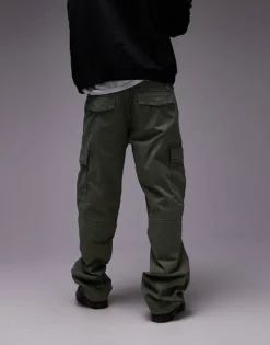 Tommy Jeans Jamie Relaxed Straight Cargo Trousers In Green For Men Aruba Green -Tomeans Store 207796070 3
