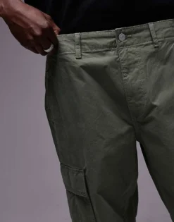 Tommy Jeans Jamie Relaxed Straight Cargo Trousers In Green For Men Aruba Green -Tomeans Store 207796070 4