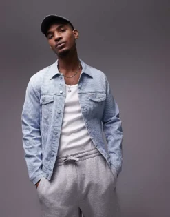 Tommy Jeans Ryan Regular Trucker Jacket In Medium Wash For Men Denim Medium -Tomeans Store 207796201 1 denimmedium 1