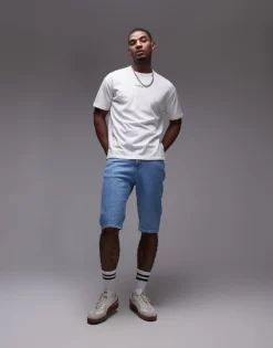 Tommy Jeans Ryan Denim Shorts In Light Wash For Men Denim Light