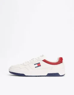 Tommy Jeans The Brooklyn Leather Cleat Trainers In White For Men