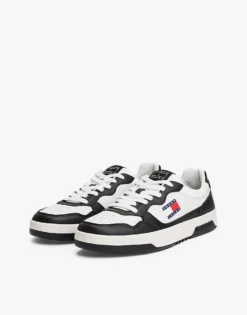 Tommy Jeans Leather Colour-blocked Cupsole Trainers In Multi For Men -Tomeans Store 208068836 1 multi 1