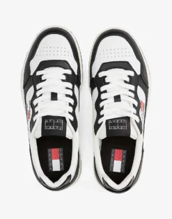 Tommy Jeans Leather Colour-blocked Cupsole Trainers In Multi For Men -Tomeans Store 208068836 4