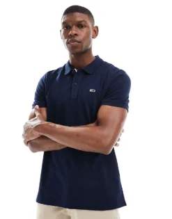 Tommy Jeans Slim Placket Polo In Blue For Men -Tomeans Store 208069034 1 blue 1