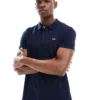 Tommy Jeans Slim Placket Polo In Blue For Men