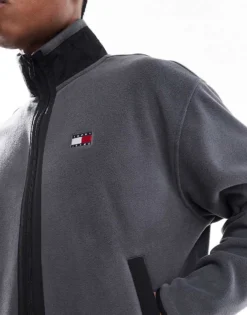 Tommy Jeans Polar Fleece In Dark Grey For Men -Tomeans Store 208069126 4