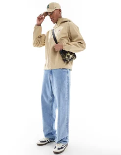 Tommy Jeans Zip Up Jacket In Beige For Men -Tomeans Store 208069355 3